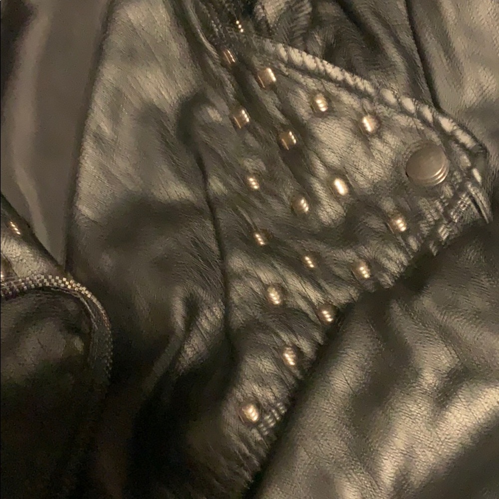 NWOT studded faux leather jacket - Picture 5 of 11
